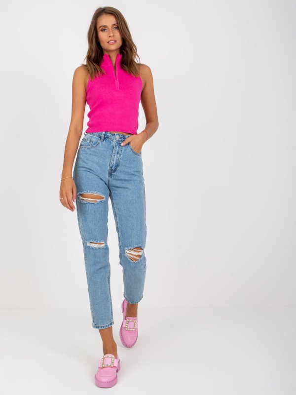 Spodnie jeans-EM-SP-RD1266.83-niebieski rozmiar - 34