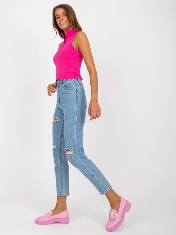 Spodnie jeans-EM-SP-RD1266.83-niebieski rozmiar - 38