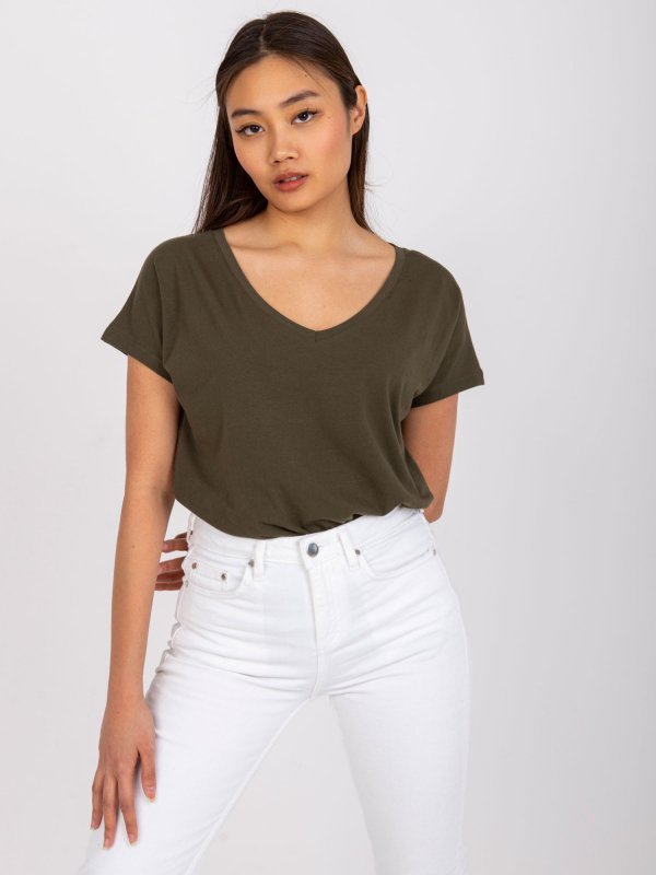 T-shirt-RV-TS-4832.40P-khaki rozmiar - S