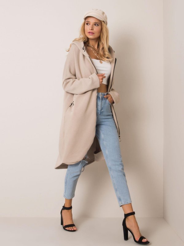 Bluza-RV-BL-4858-1.99P-beżowy rozmiar - L/XL