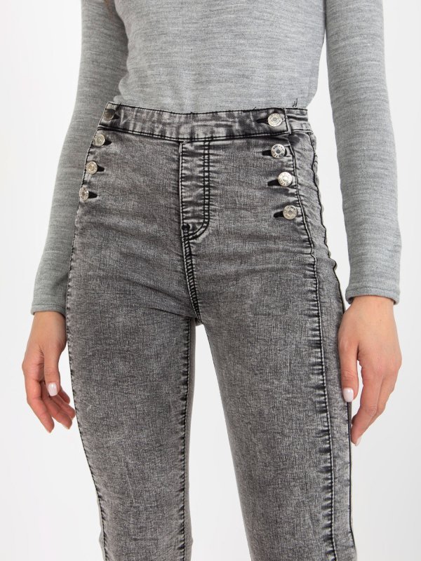 Spodnie jeans-NM-SP-M516.38P-ciemny szary rozmiar - XL