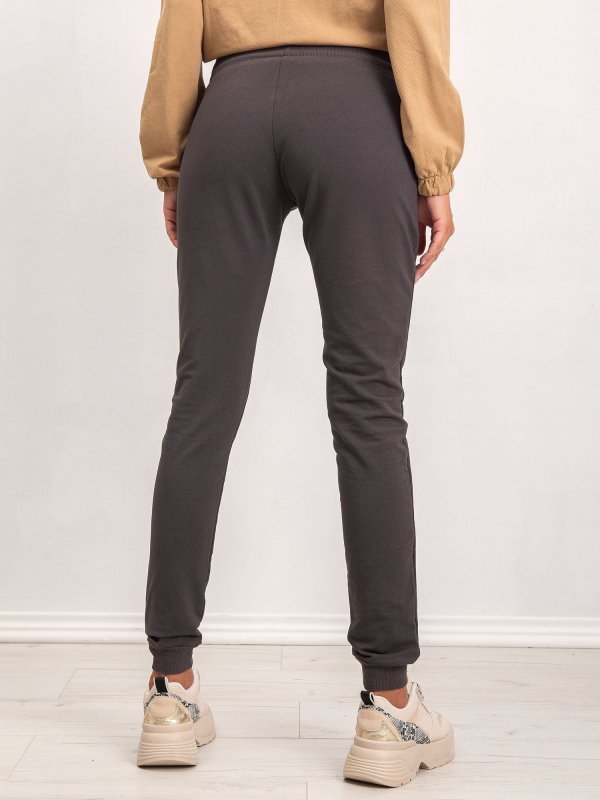 Spodnie dresowe-RV-DR-5134.69-ciemny khaki rozmiar - L