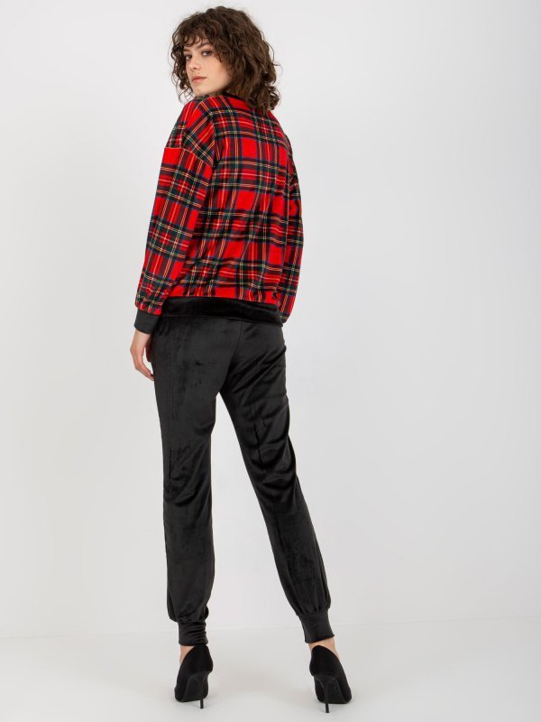 Komplet-RP-KMPL-8190-6.26X-czarno-czerwony rozmiar - L/XL