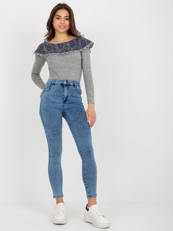 Spodnie jeans-NM-SP-L12.14X-niebieski rozmiar - XS