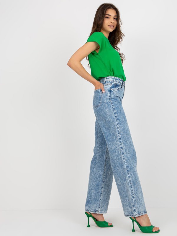 Spodnie jeans-NM-SP-WJ23443.05X-niebieski rozmiar - XS