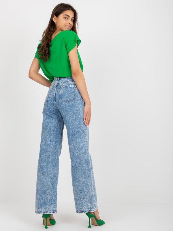 Spodnie jeans-NM-SP-WJ23443.05X-niebieski rozmiar - XS