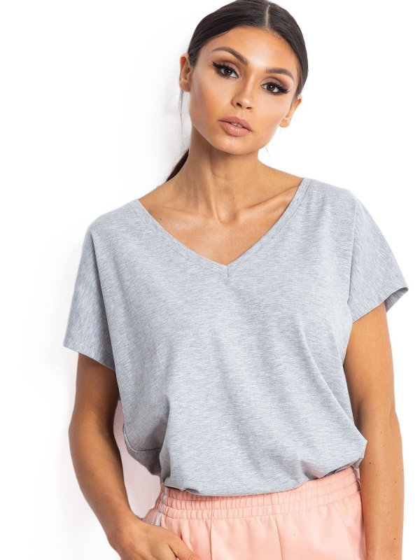 T-shirt-RV-TS-4832.26P-szary rozmiar - S