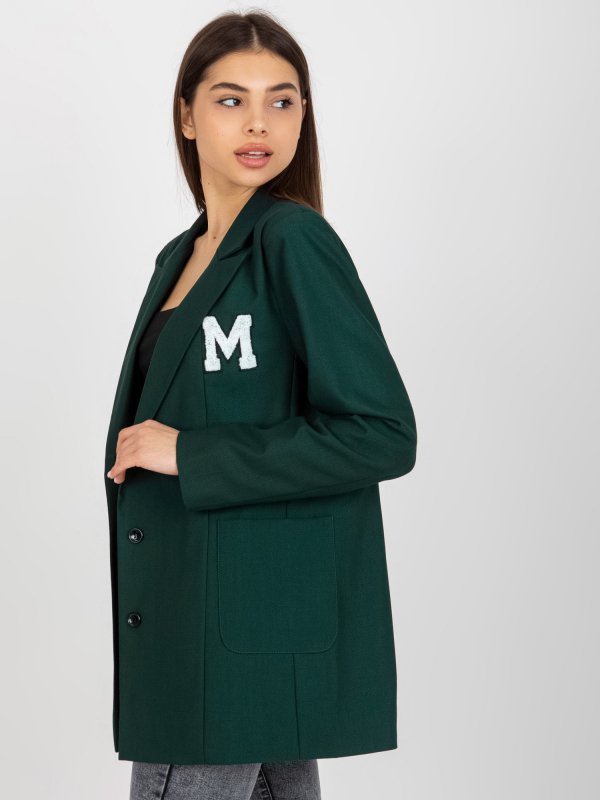 Marynarka-LK-MA-509286-2.45P-ciemny zielony rozmiar - ONE SIZE