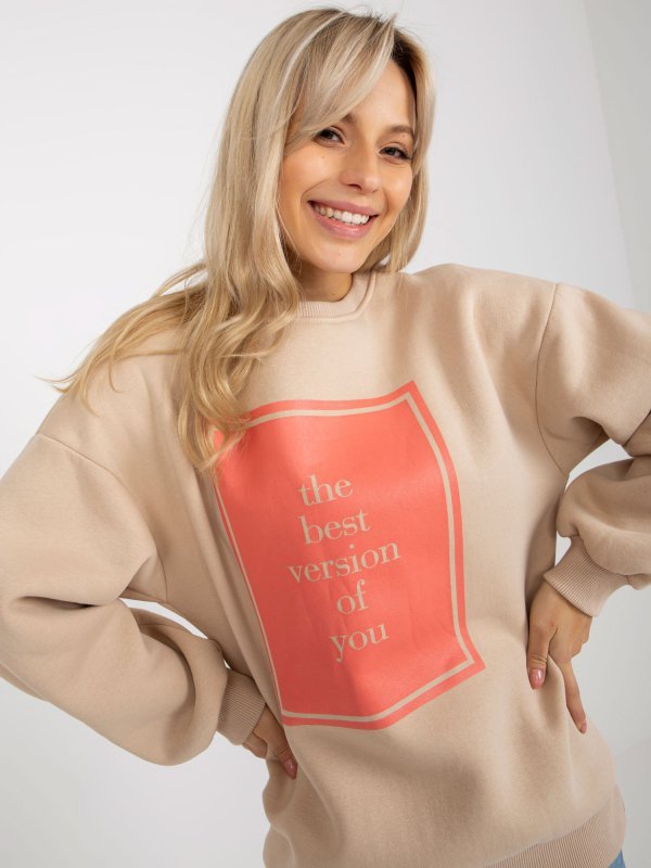 Bluza-EM-BL-617-3.15P-beżowy rozmiar - ONE SIZE