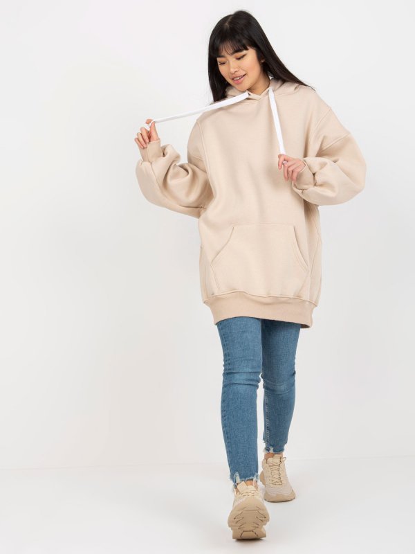 Bluza-EM-BL-694.20X-beżowy rozmiar - ONE SIZE