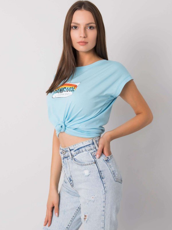 T-shirt-FA-TS-7137.29P-jasny niebieski rozmiar - ONE SIZE