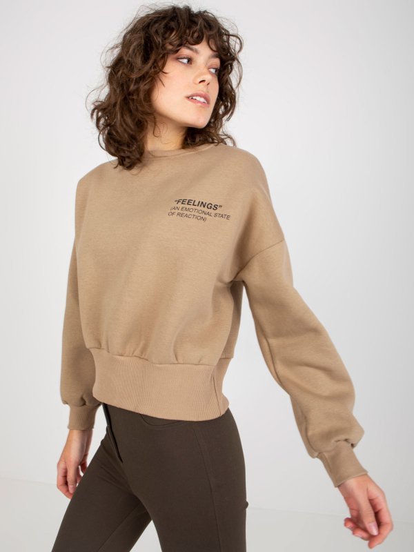 Bluza-EM-BL-ES-21-521.09X-ciemny bezowy rozmiar - ONE SIZE