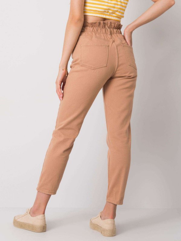Spodnie jeans-336-SP-2141.32P-camelowy rozmiar - 25