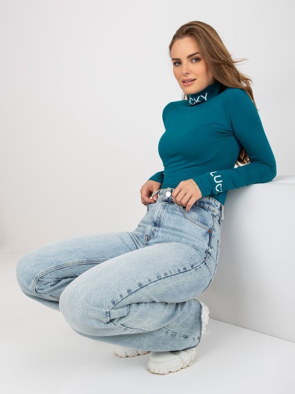 Bluzka-EM-BZ-U607.77P-morski rozmiar - ONE SIZE