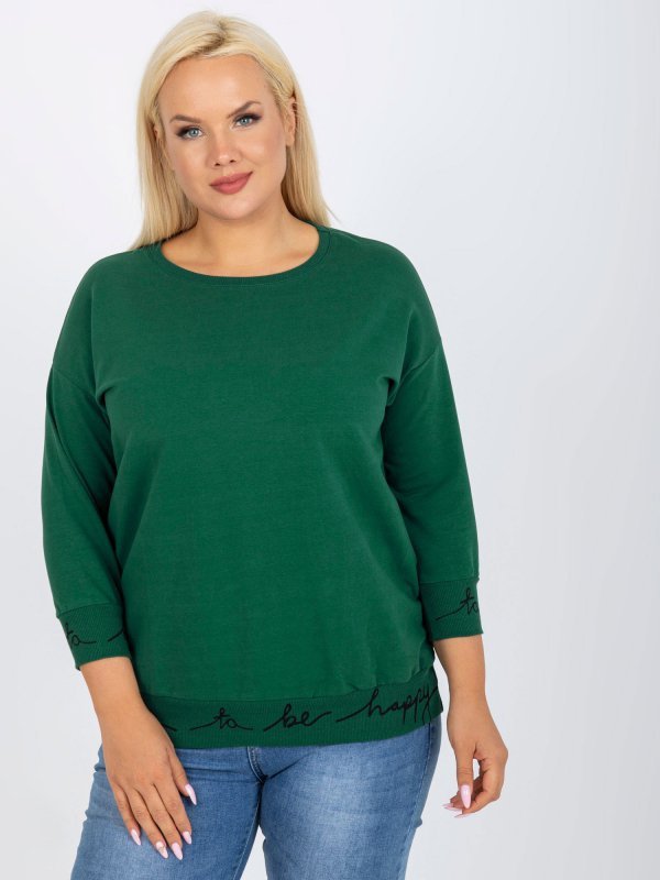 Bluza-RV-BL-5978.06P-ciemny zielony rozmiar - ONE SIZE