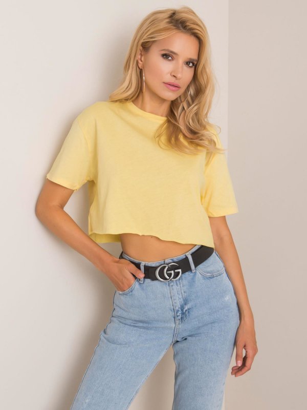 T-shirt-193-TS-20Y-1036.13P-jasny żółty rozmiar - L