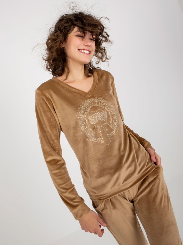 Komplet-RV-KMPL-8442.23P-camelowy rozmiar - L/XL