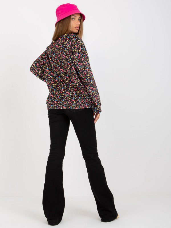 Bluzka-RV-BZ-8132.60-czarno-różowy rozmiar - L/XL