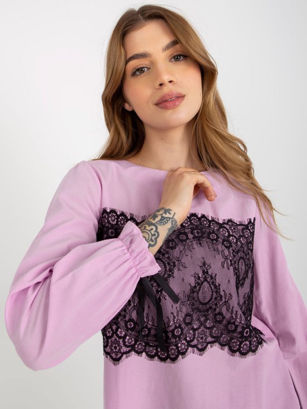 Bluzka-LK-BZ-506877.15X-jasny fioletowy rozmiar - 38