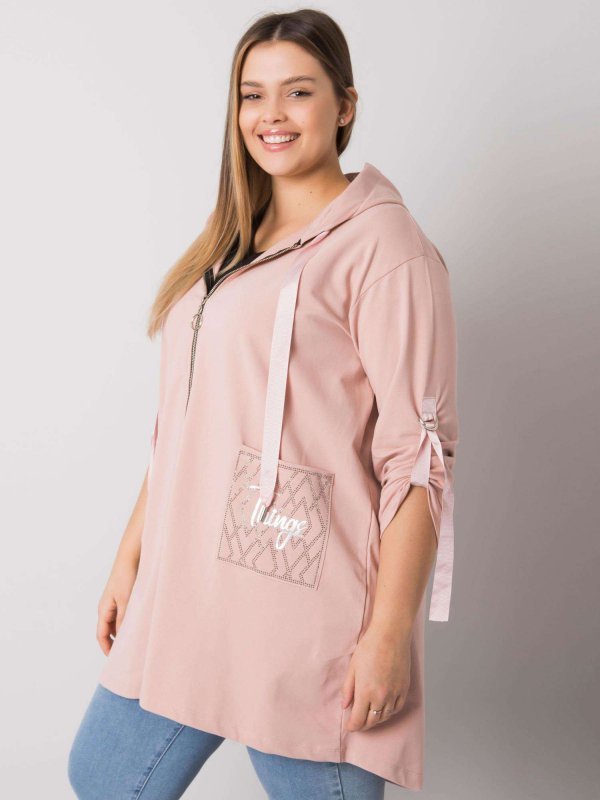Bluza-RV-BL-6795.84-różowy rozmiar - ONE SIZE