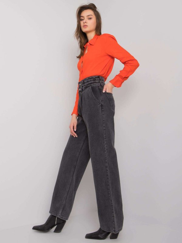 Spodnie jeans-MR-SP-306.23-ciemny szary rozmiar - 25