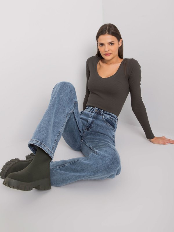 Spodnie jeans-MR-SP-351.72P-ciemny niebieski rozmiar - 26