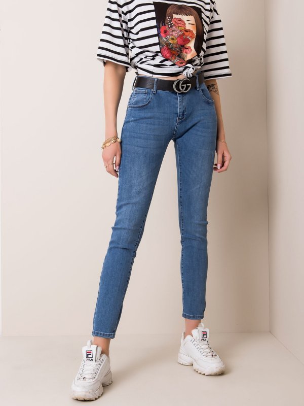 Spodnie jeans-NM-DE-SP-18184.31-niebieski rozmiar - XS