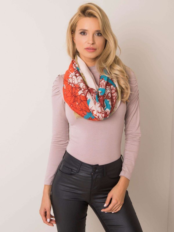 Chustka-AT-CH-K-241444-ciemny bezowy rozmiar - ONE SIZE