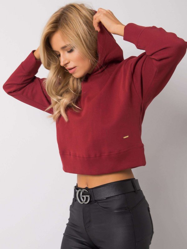 Bluza-TW-BL-G-046.99-bordowy rozmiar - L
