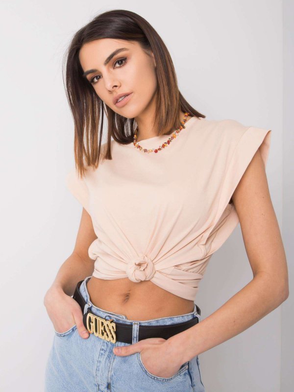 T-shirt-157-TS-3702.64P-brzoskwiniowy rozmiar - L
