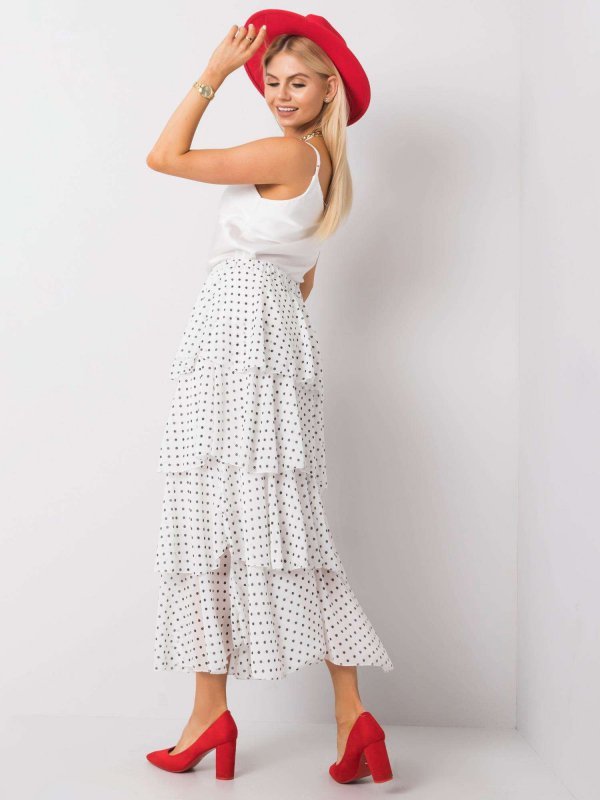 Spódnica-TW-SD-BI-0725.99-biało-czarny rozmiar - ONE SIZE