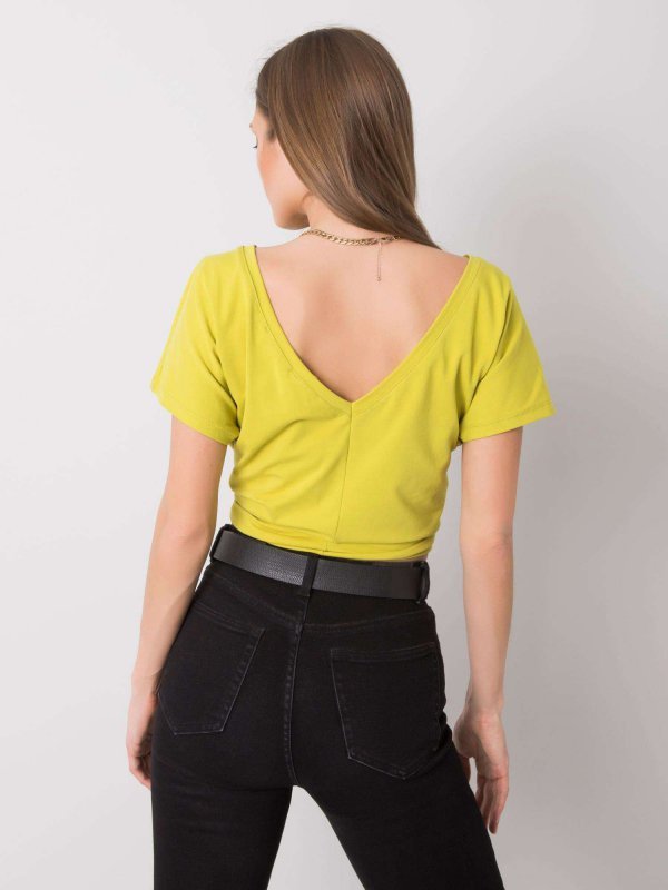 T-shirt-RV-TS-4662.25P-limonkowy rozmiar - XL