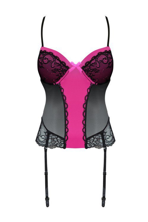 Gorset Kagami LC 90205 Concepcion Black Czarny CollectionLivCo Corsetti Fashion rozmiar - S/M