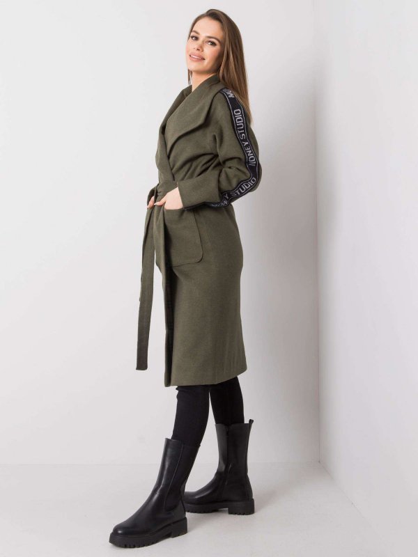 Płaszcz-LK-PL-508316.95P-khaki rozmiar - 36