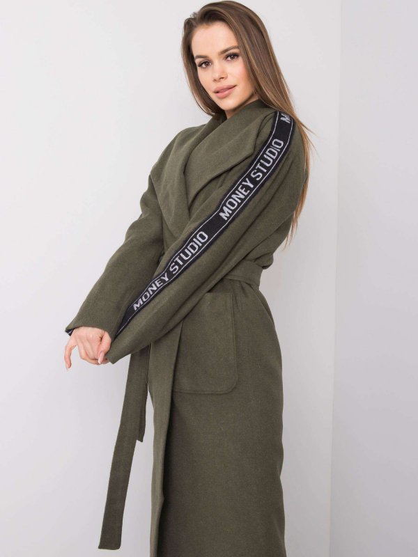 Płaszcz-LK-PL-508316.95P-khaki rozmiar - 42