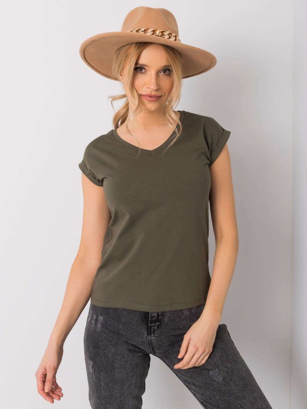 T-shirt-RV-TS-6108.04-khaki rozmiar - S