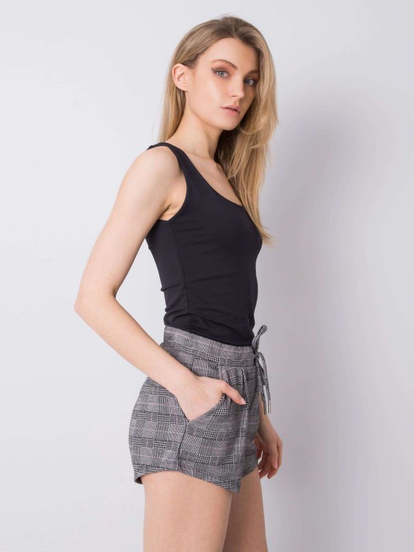 Szorty-D17003O61874K-szaro-czarny rozmiar - XS