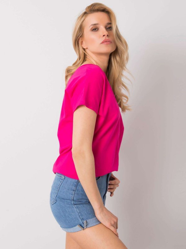 T-shirt-RV-TS-4832.40P-fuksjowy rozmiar - XL