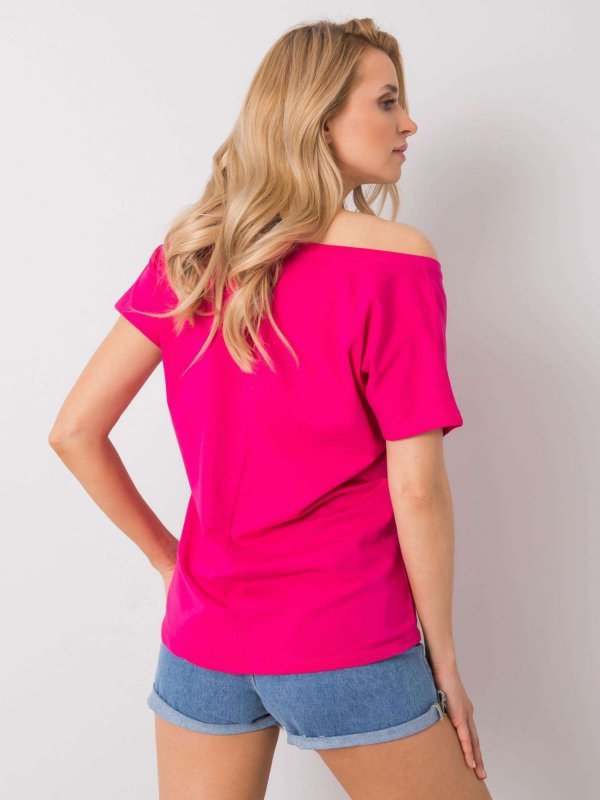 T-shirt-RV-TS-4832.40P-fuksjowy rozmiar - XL