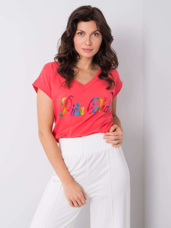 T-shirt-FA-TS-7001.60-koralowy rozmiar - ONE SIZE