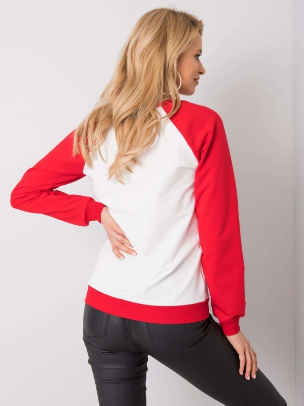 Bluza-DS-BL-1111.06P-biało-czerwony rozmiar - L