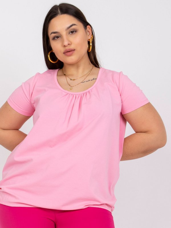 T-shirt-RV-TS-6320.85P-różowy rozmiar - XL