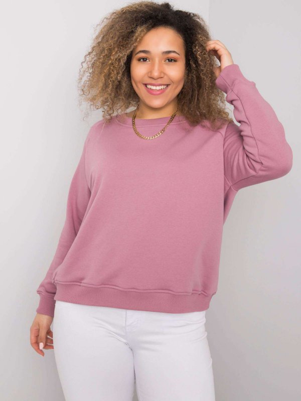 Bluza-RV-BL-6326.02X-ciemny różowy rozmiar - XL