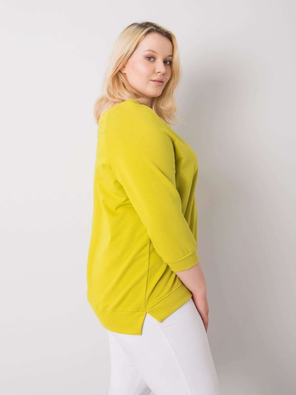 Bluza-RV-BL-6295.03X-limonkowy rozmiar - 4XL