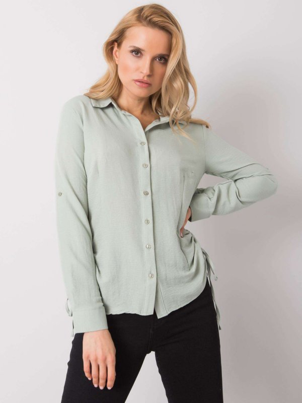 Koszula-328-KS-4054.87-pistacjowy rozmiar - L