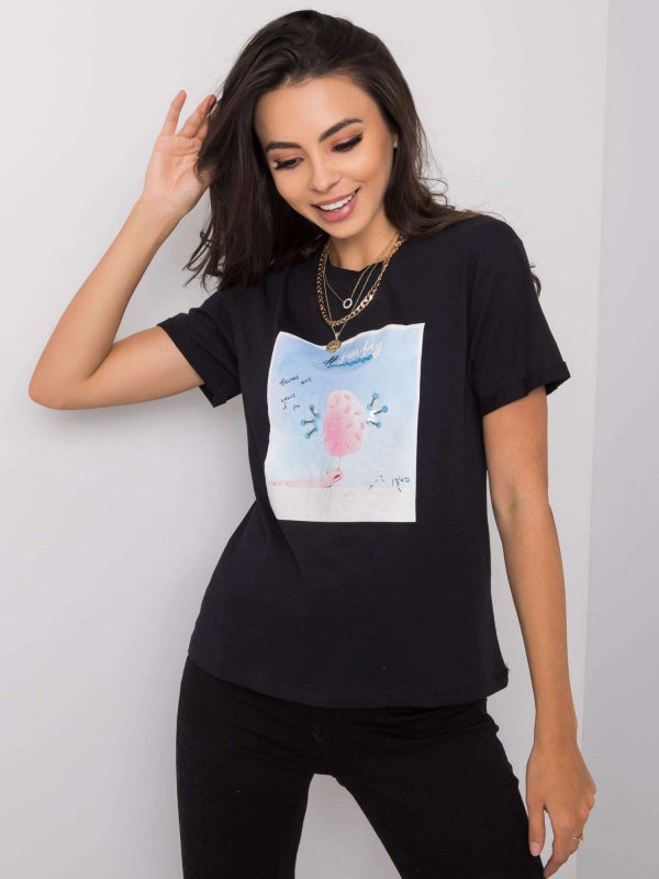 T-shirt-PM-TS-SS21CA59.01P-czarny rozmiar - L