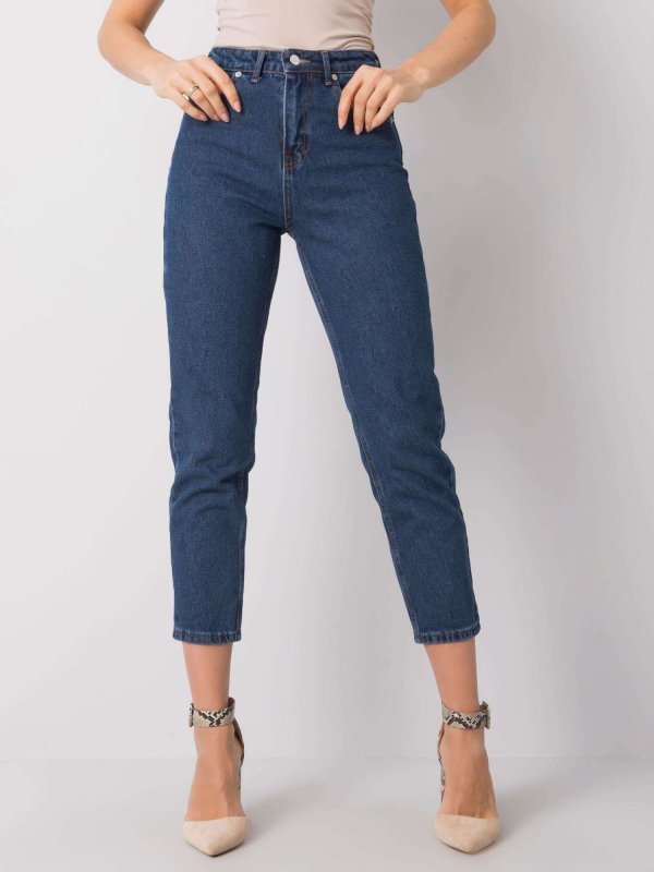 Spodnie jeans-318-SP-505.70P-ciemny niebieski rozmiar - XS