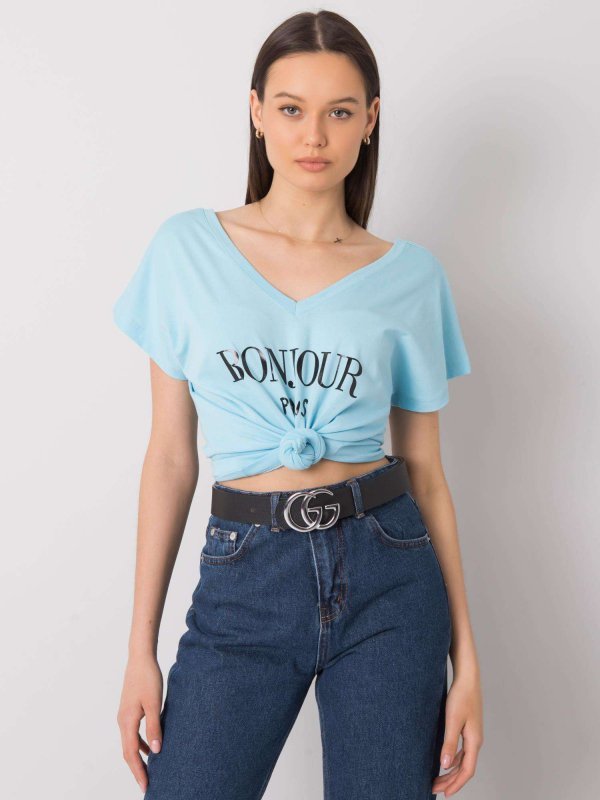 T-shirt-FA-TS-7142.37P-jasny niebieski rozmiar - ONE SIZE