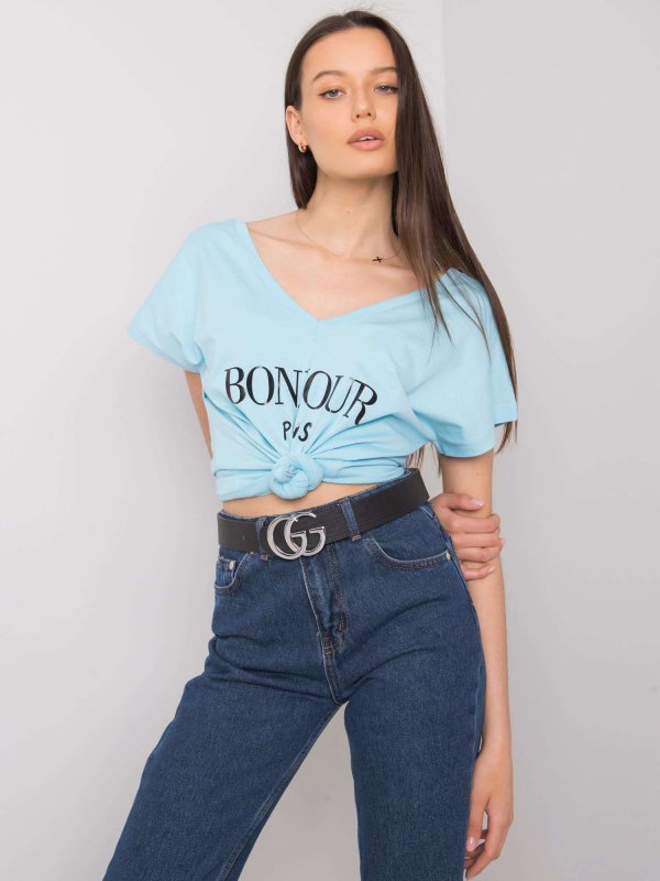 T-shirt-FA-TS-7142.37P-jasny niebieski rozmiar - ONE SIZE