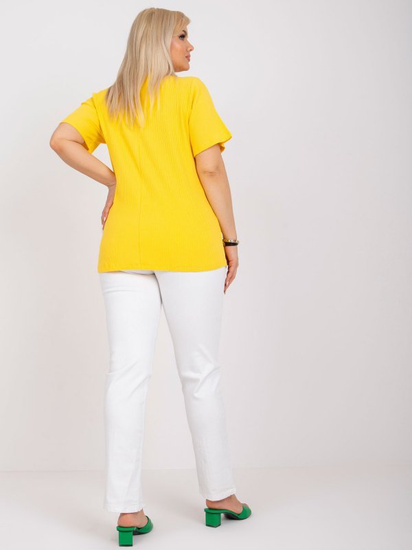Bluzka-RV-BZ-6323.92-żółty rozmiar - 3XL